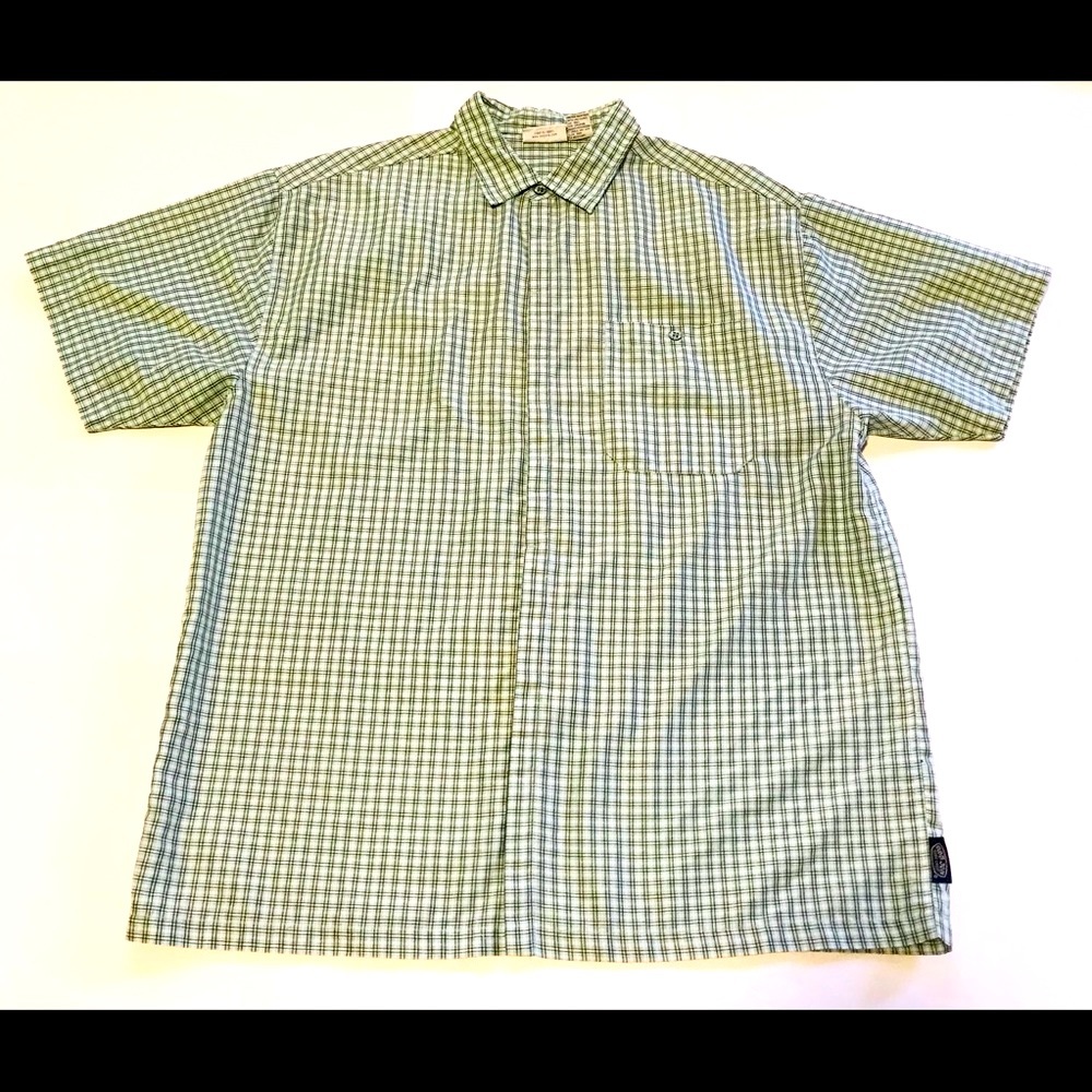 Ron Jon Men’s Light Blue Button Down Shirt, Large